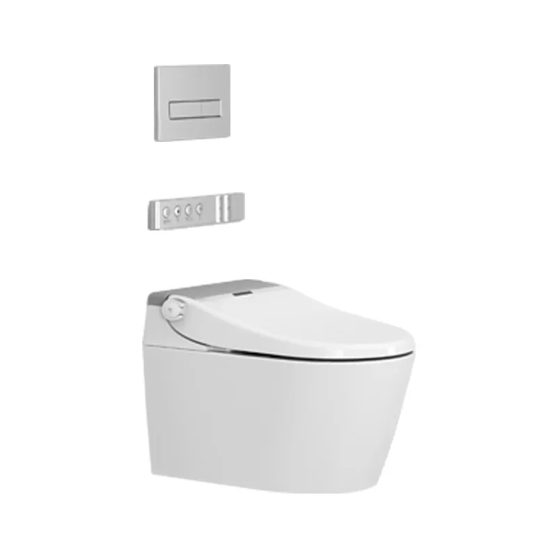 Japanese wall-mounted integrated smart toilet, household concealed automatic open wall toilet