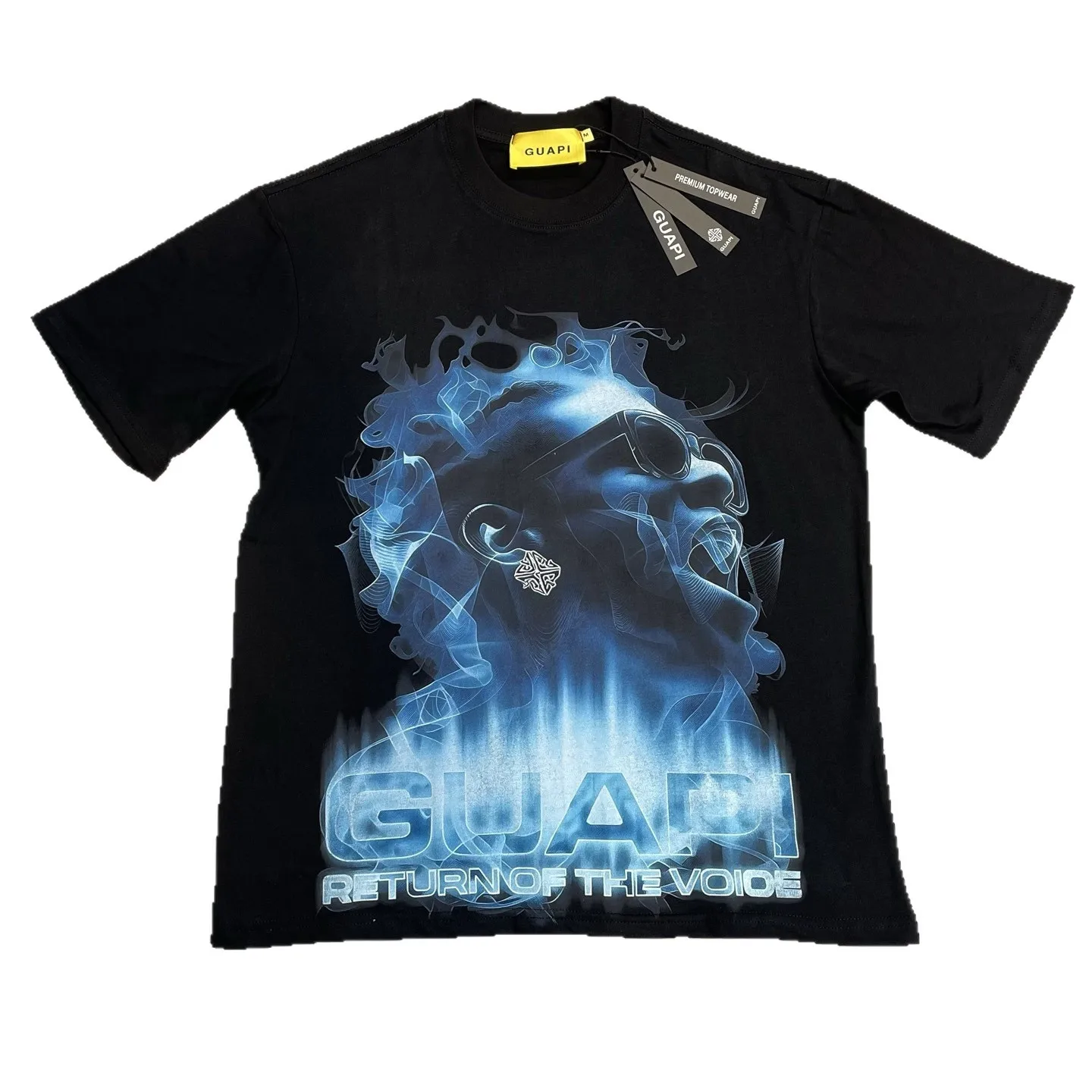 Guapi Street Hip Hop Style Printed Summer New Vintage Loose Men's and Women's Round-neck Short-Sleeved T-Shirt - Trendy Design