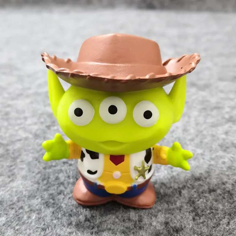 4 Teile/satz Anime Toy Story Alien Cosplay Cartoon Woody Bär Action Modell Hause Dekoration Desktop Ornamente Sammlung Geschenk