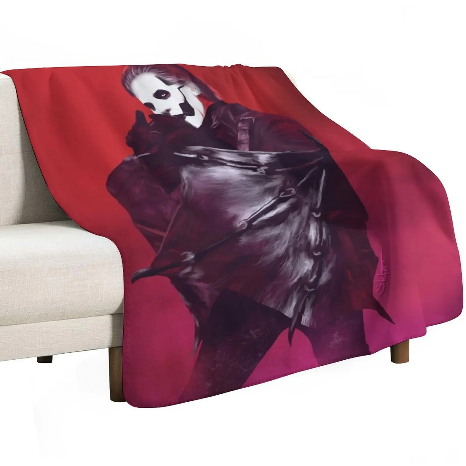 Papa Emertitus Is Bat Throw Blanket Personalized Gift Beautifuls Quilt Picnic Luxury Thicken Plaid Blankets