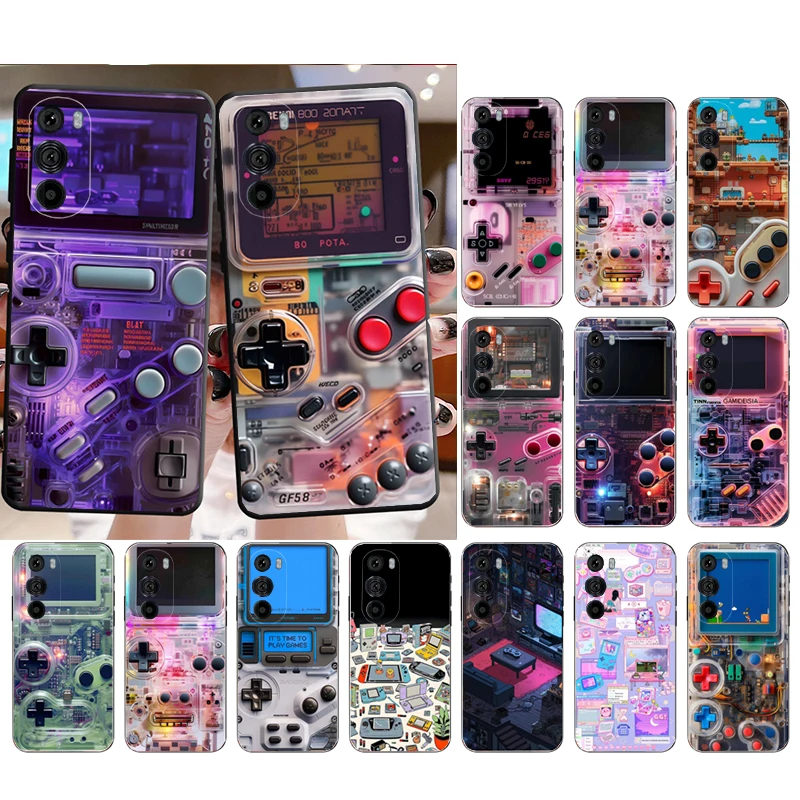 

Gaming Console Phone Case For Motorola Edge 60 50 40 Pro 60 50 40 30 Ultra Neo Fusion Moto G Play G Stylus G Carcasas