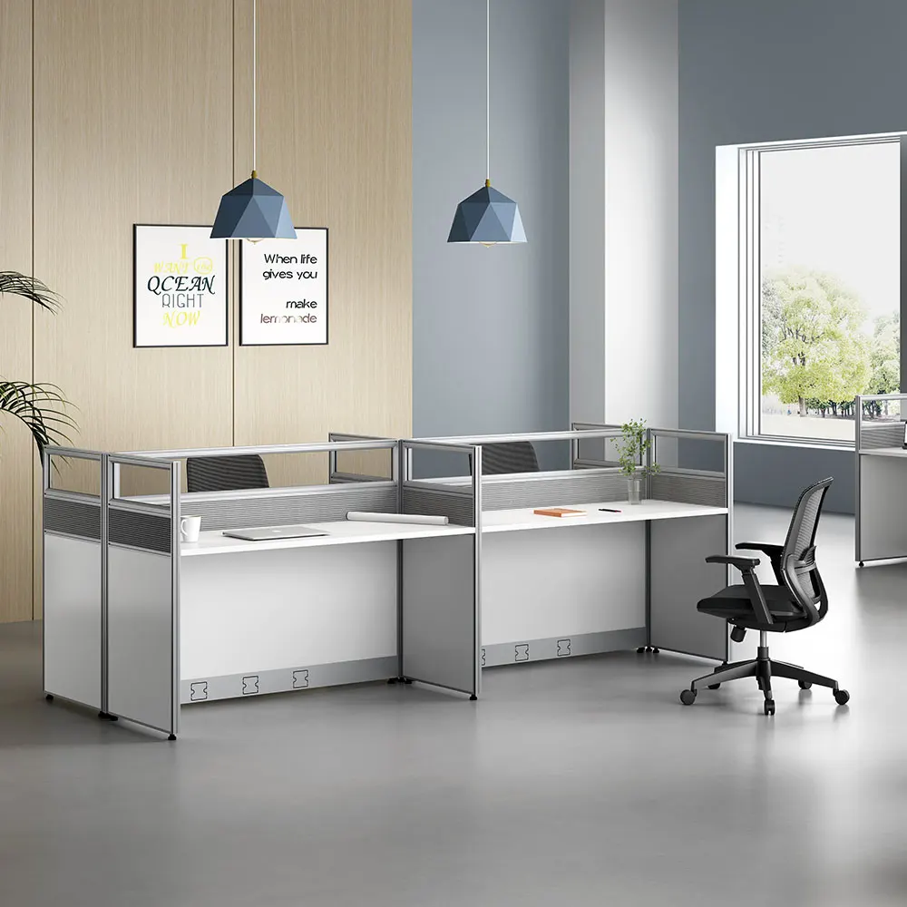 Clover Design 32mm Thickness 6 Seats Modular Office Workstation