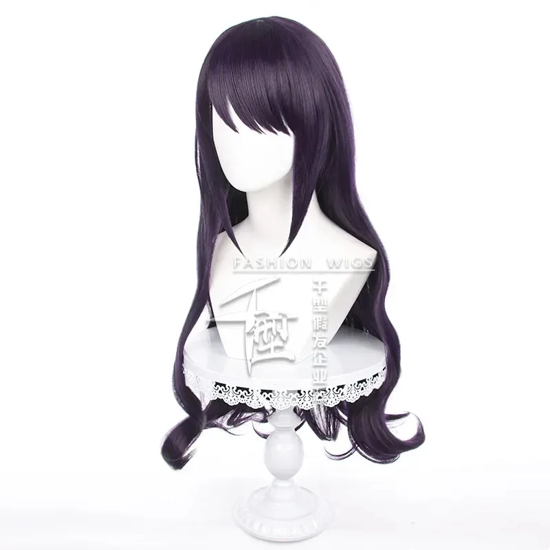 

AA wat Аниме My Dress-Up Darling Косплей Марин Китагава Парик Сексуальная Девушка-Зайчик 70 см Вьющиеся Темно-Фиолетовые Жаростойкие Synth2025 Новинка