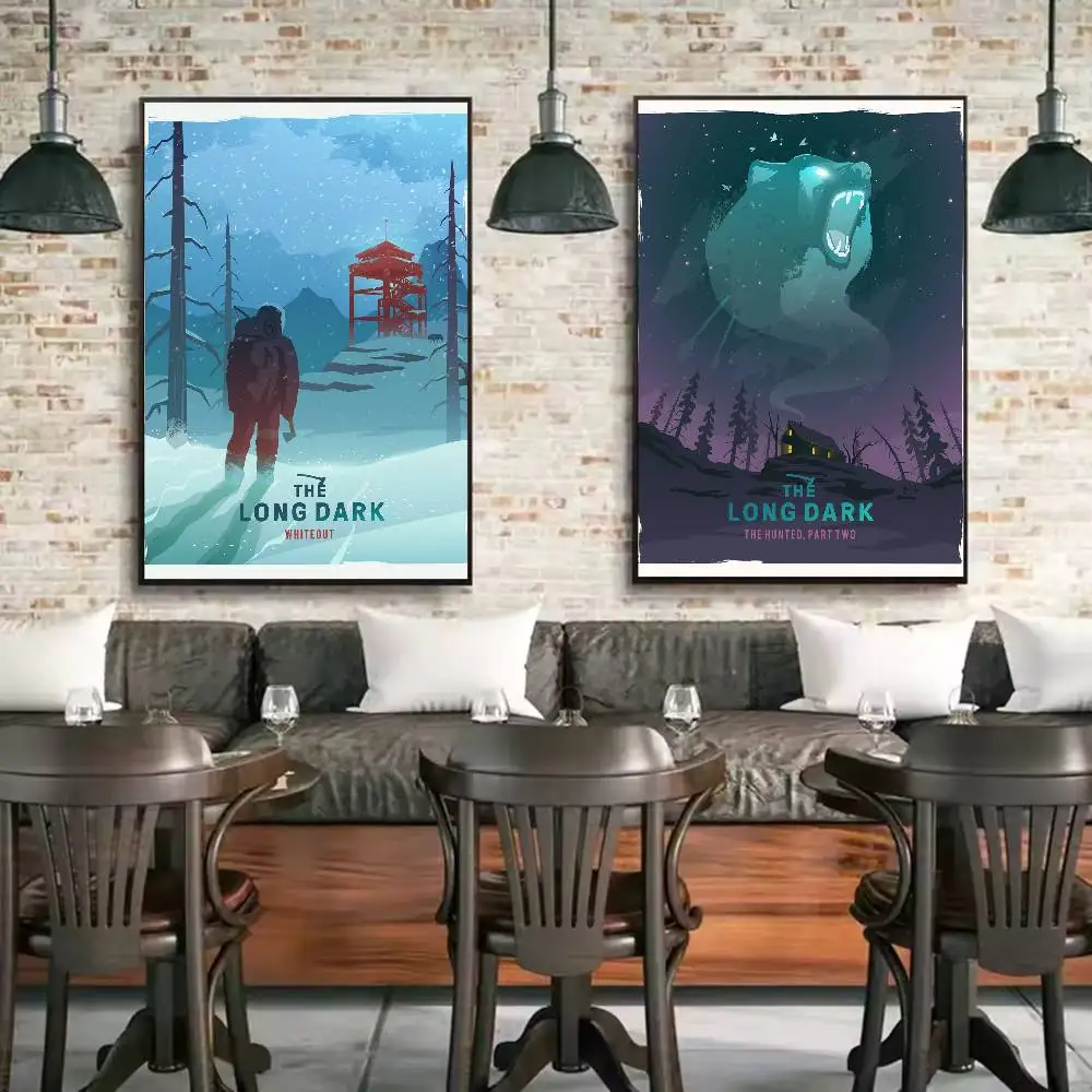 ملصق لعبة L-Long Dark جدار لاصق مقاوم للماء لغرفة المعيشة المنزلية وغرفة النوم والديكور الجمالي #5