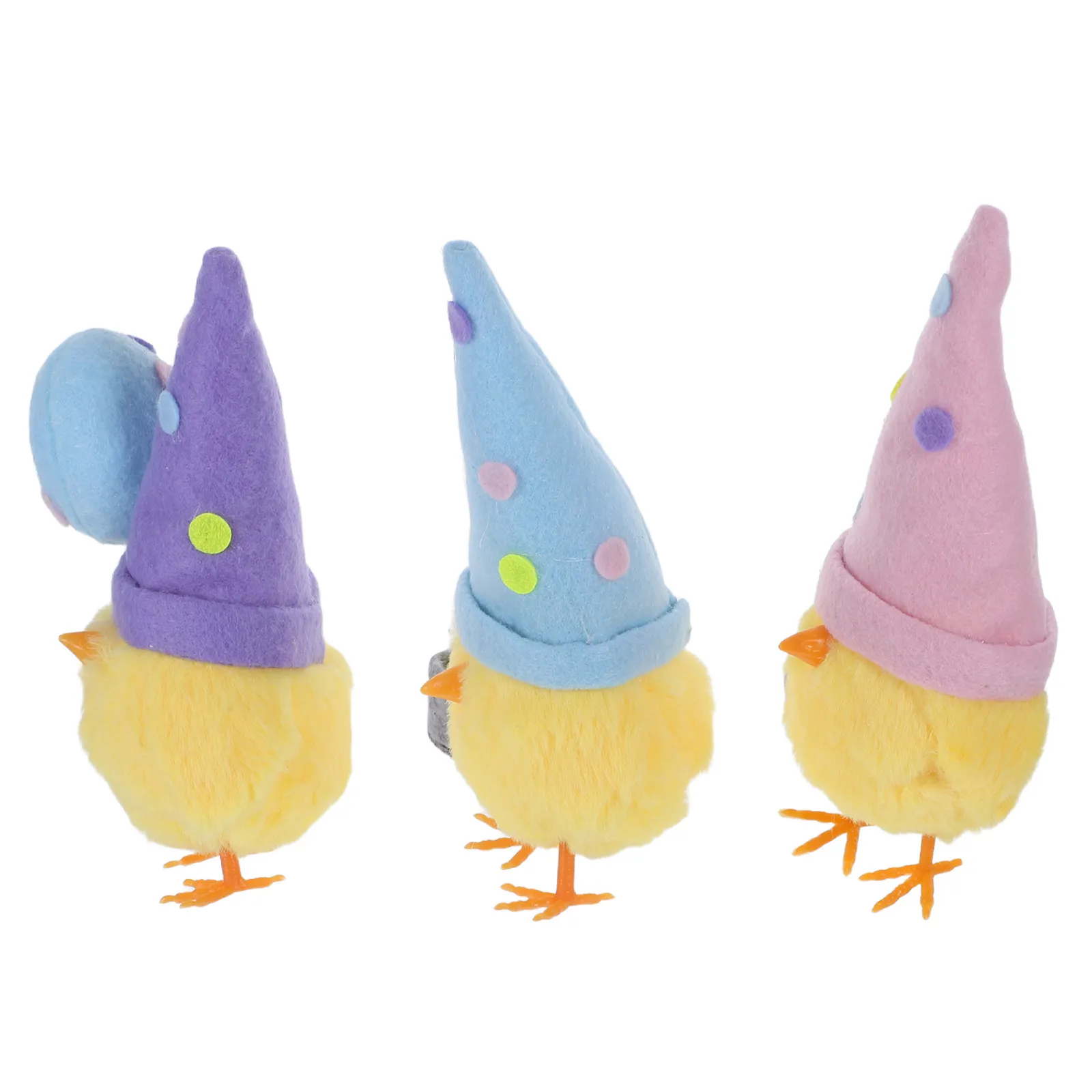 

3Pcs Easter Chick Decoration Soft Stuffed Animal Spring Party Holiday Birthday Decoration Cute Sitting Animals