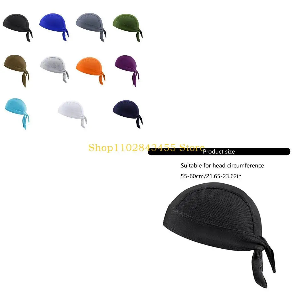 49MC Adjustable Stretchy Bandana Skull Cap Headscarf Hat For Men Women Outdoor Activity Gym Workout Comfortable Headwear
