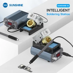 SUNSHINE S2 High Precision Intelligent Soldering Station Quick heating,Intelligent Sleep，Temperature Correction Repair Tools