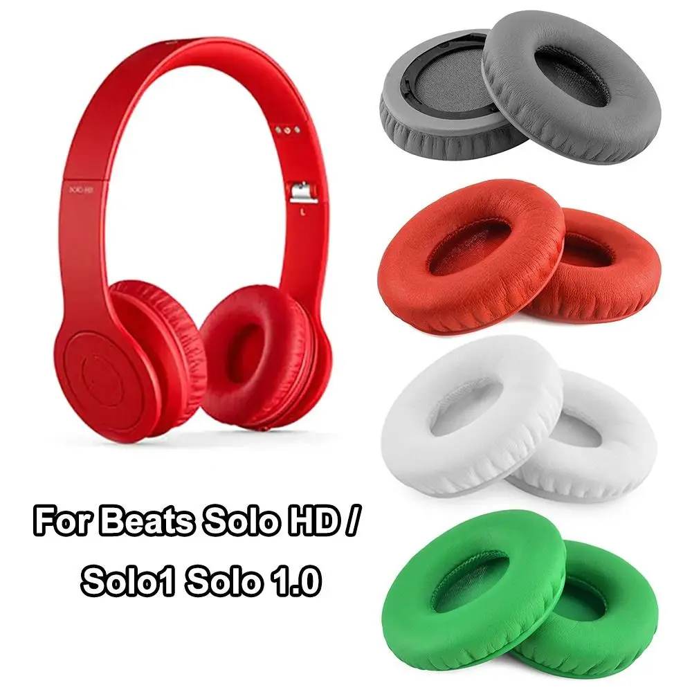 1Pair Replacement Headset Foam Pad Ear Pads Earbuds Cover Ear Cushion Headphones Accessories For Beats Solo HD / Solo1 Solo 1.0