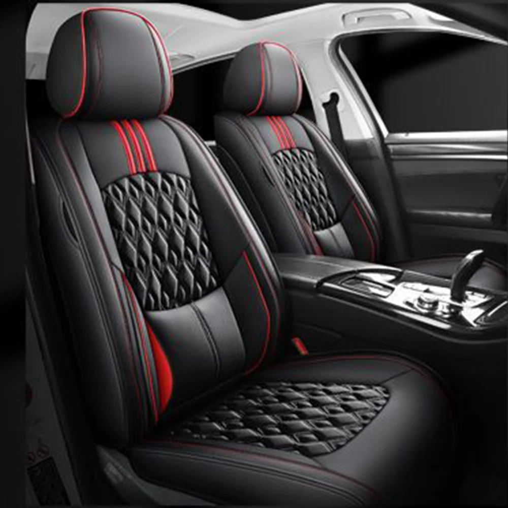 Leather Car Seat Cover Cushion For VW Jetta Volkswagen Polo 9N Golf Touareg Amarok Caddy Passat Tiguan T-ROC Interior Accessorie