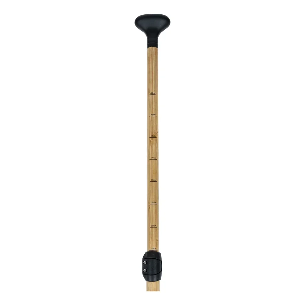 Remo SUP de piel de bambú, Material de fibra de carbono, 3 secciones, 760g, paleta ligera ajustable, 175-210CM