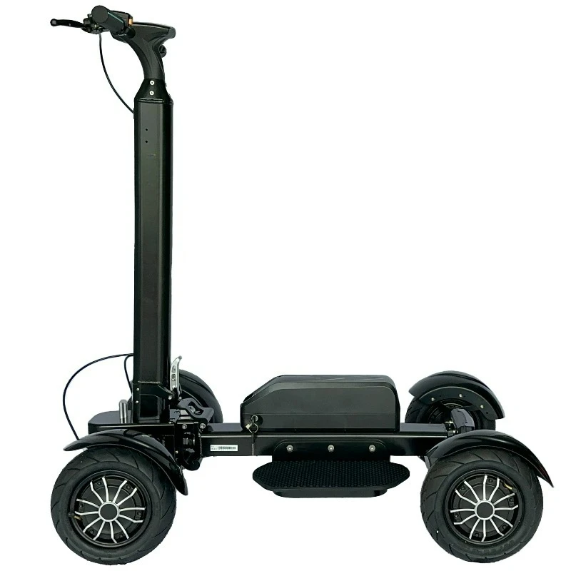 Electric Golf Scooter Adults 4-Wheel Foldable LED Display Remote Control High Power Motorized Cart for Outdoor Sports