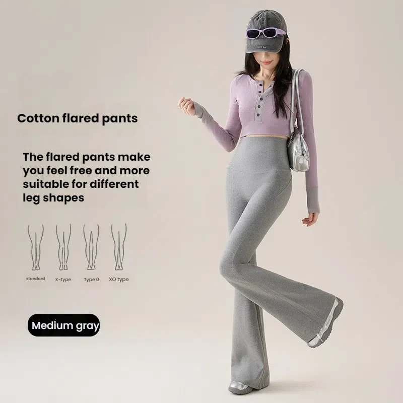 Leggings évasés taille haute pour femmes, pantalon de Yoga, contrôle du ventre, sans couture avant, extensible, Bootcut, pantalon Long décontracté, nouvelle collection