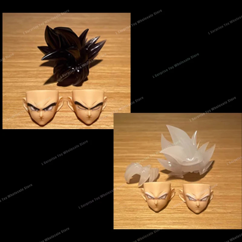 JEsse Custom Dragon Ball Z SHF Super Saiya Ultra Instinct Son Goku Akcesoria do głowy Headsculpt Anime Figurki akcji Zabawki Prezenty