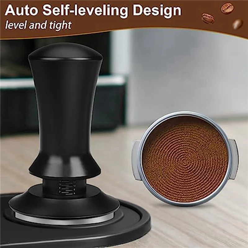 ABBK-2X مكبس قهوة اسبريسو 53 مم، مجموعة مكبس اسبريسو ذات ضغط ثابت محملة بنابض، لمحبي قهوة باريستا