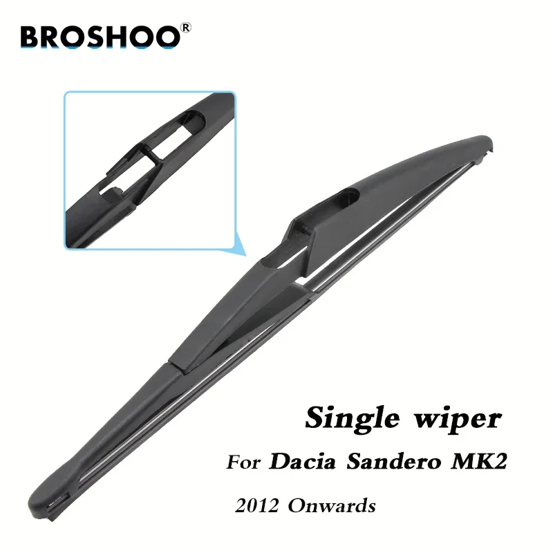 BROSHOO Car Rear Wiper Blades Back Windscreen Wiper Arm For Dacia Sandero MK2 Hatchback (2012-)290mm,Windshield Auto Accessories