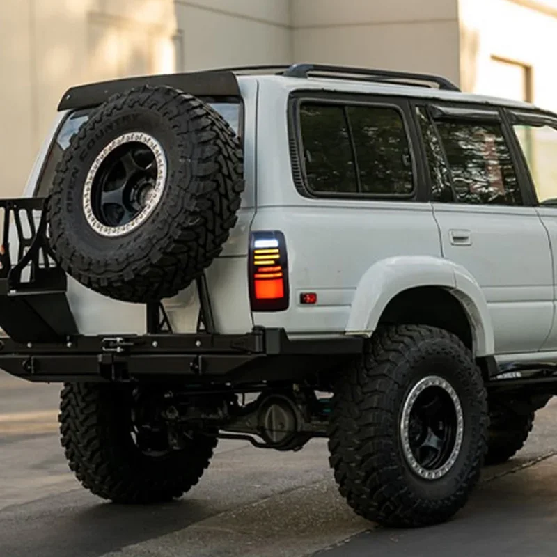 Toyota Land Cruiser 80 LC80 1989-1997 자동차 LED 테일 라이트 후면 러닝 라이트 + 브레이크 램프 + 역방향 + 다이나믹 턴 시그널