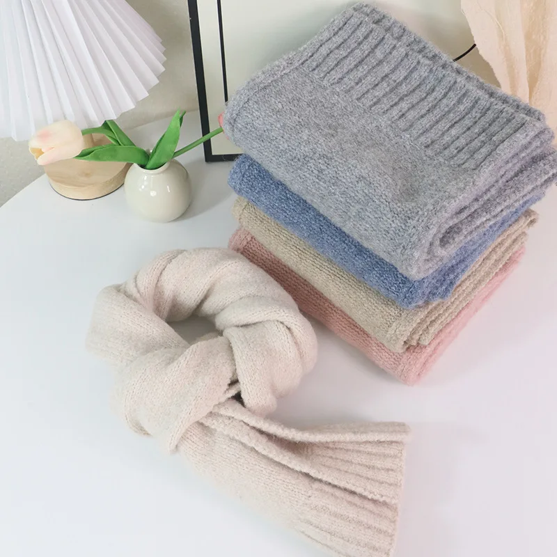 겨울 울 솔리드 컬러 스카프 남성 여성 다용도 양면 울 숄 가을 겨울 부판다 인비에르노 무헤르 칼렌티타 4w991