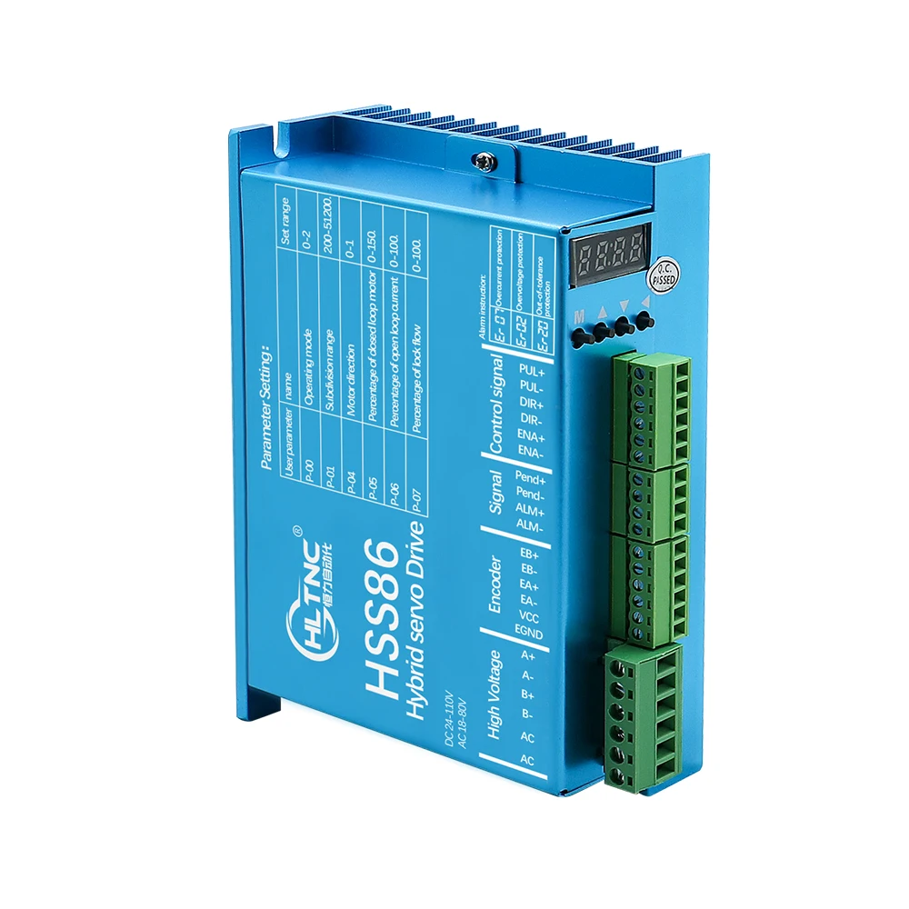 

Гибридный сервопривод HLTNC HSS86 для высокоскоростного шагового серводвигателя с замкнутым контуром NEMA34