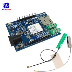 Diymore A7 GSM GPRS moduł GPS 3 w 1 czterozakresowy wsparcie głosowe SMS z podwójną anteną IPEX do mikrokontrolera Arduino STM32 51 MCU