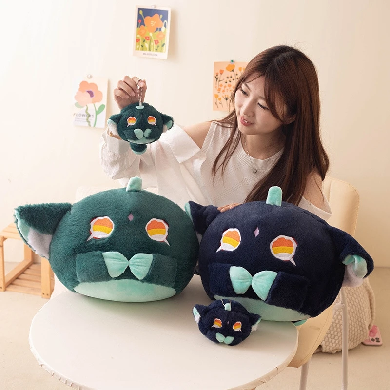 

Милая плюшевая подушка Genshin Impact Cat, кулон, мягкая игрушка, кавайная плюшевая кукла, подушка, украшение для спальни, подвесная кукла, подарок