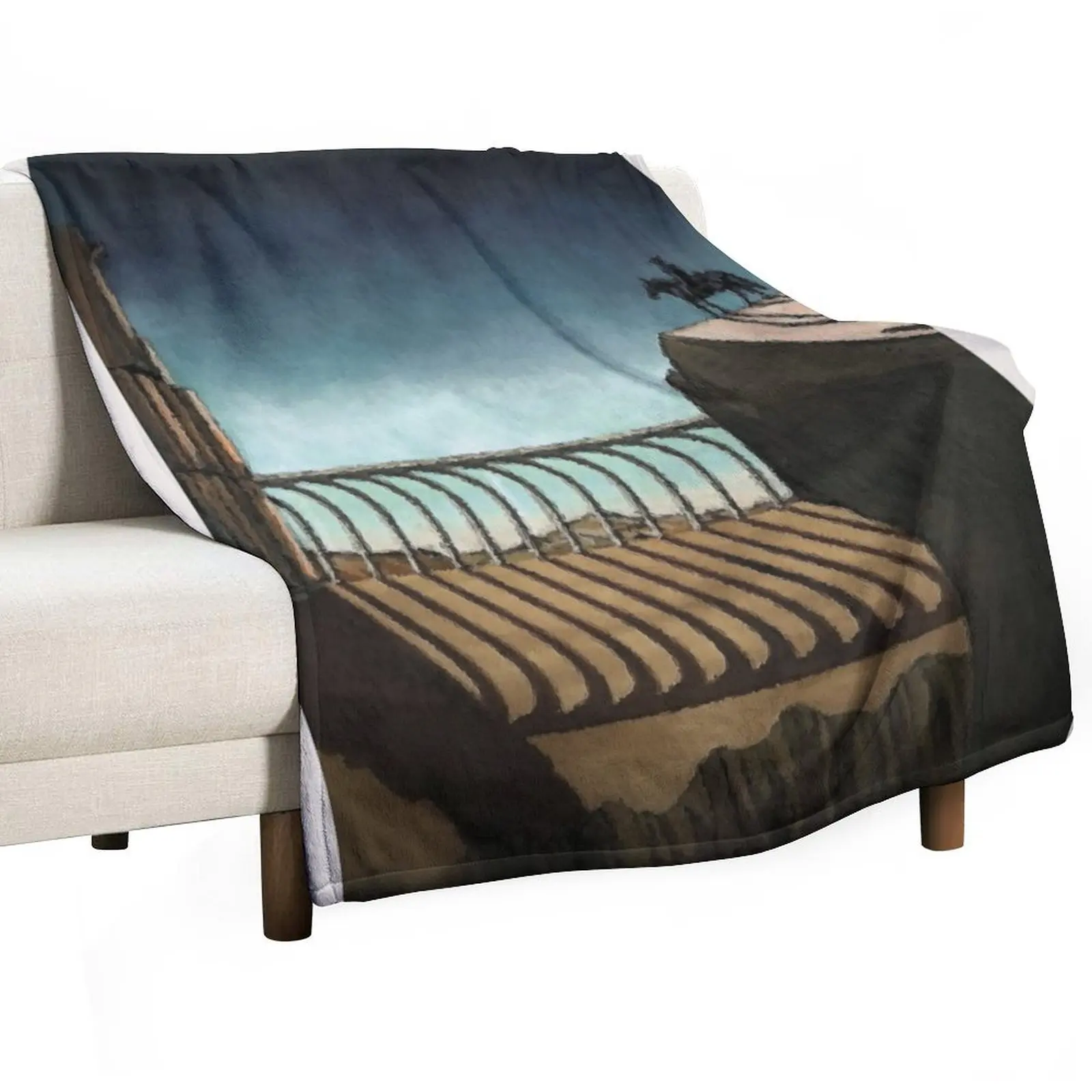 Shadow of the colossus artwork (painting effect) Throw Blanket Summer Beddings Camping Quilt Blankets