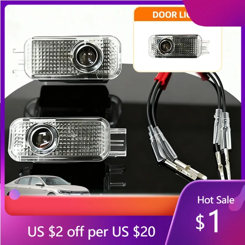 

Колпачки стержней клапанов 2026, горячие наклейки для интерьера Volkswagen VW, светодиодный проектор для дверей автомобиля, аксессуары для приветственного света для VW Passat B5 B5.5