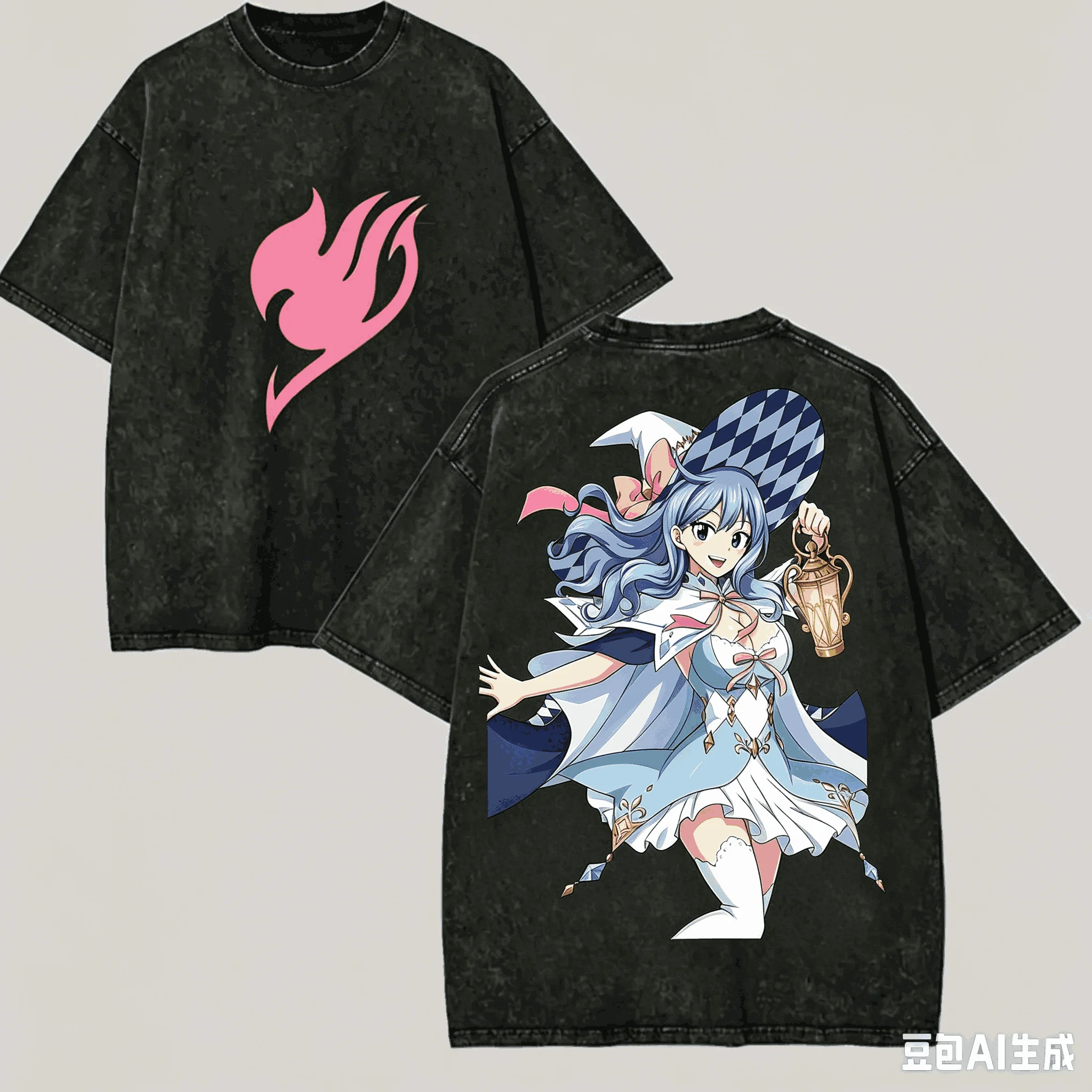 Fairy Tail Washed T shirt Anime Lover Harajuku New Model Oversized Unisex Vintage Loose Retro Fashion high quality hot product view 2