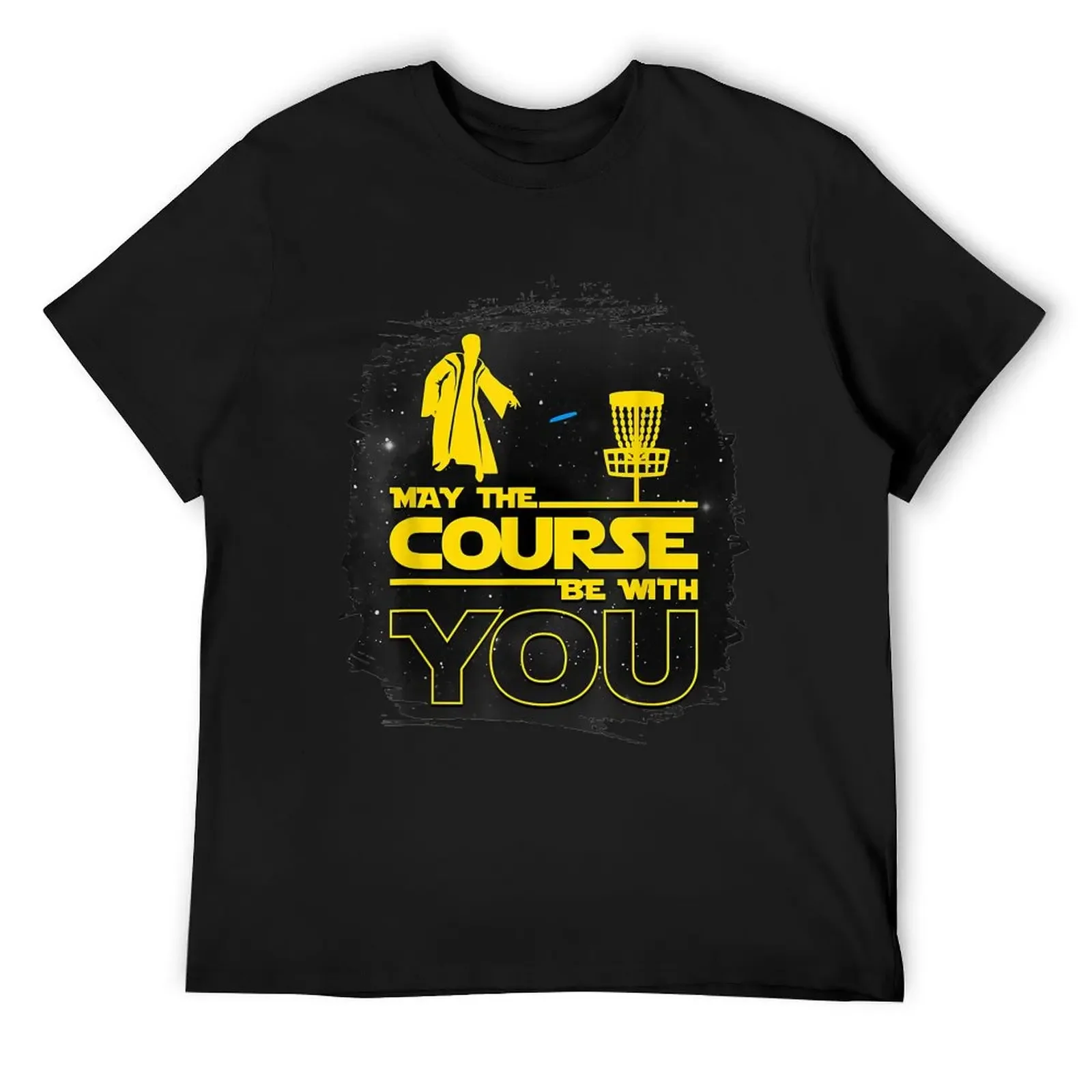 

May The Course Be With You Funny Disc Golf T-Shirt cheap stuff plus sizes anime shirts graphic tee mens fashion