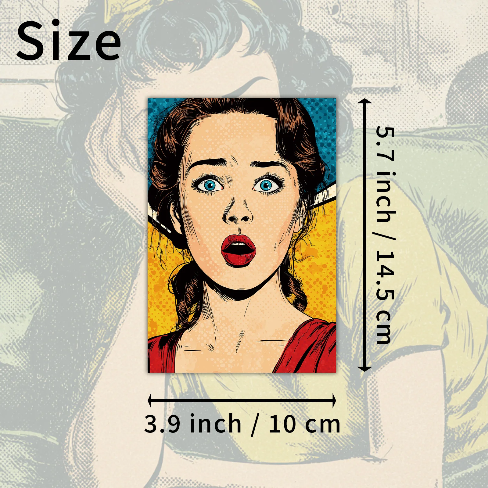 20pcs Retro Female Portrait Postcards - Collectable Decorative Painting Cards, Suitable for Scrapbook and Handicraft Making