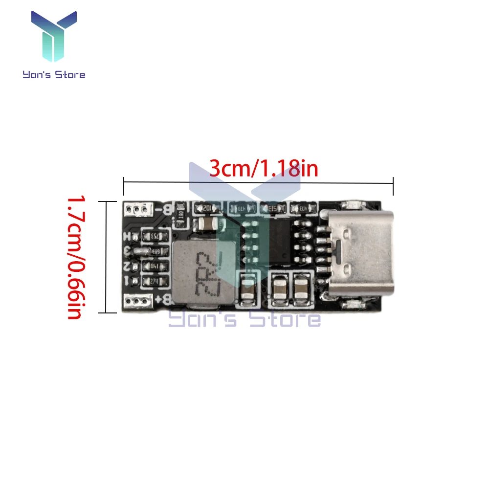 2 szt. 18650/21700 moduł ładowania baterii litowej 5V do 4.2V/4.35V 0,5A 1A 2A bateria litowa szybkie ładowanie wejścia płytka drukowana typu C