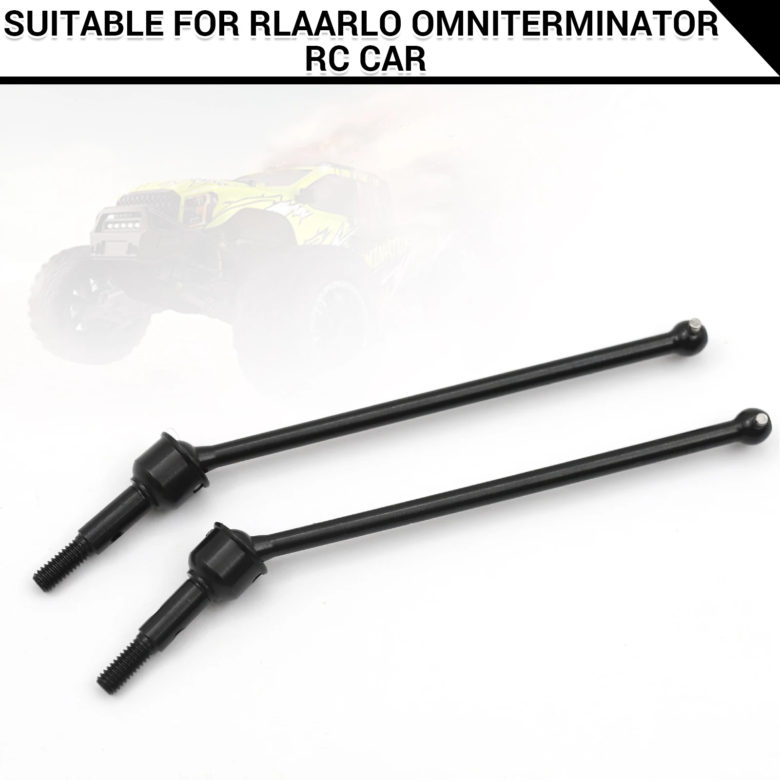 1 Pair 45# Steel CVD Drive Shaft For Rlaarlo Omni-Terminator RC Car Upgraded