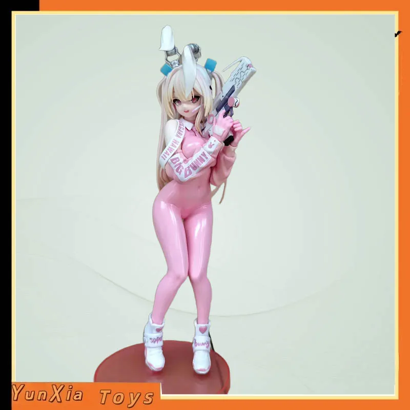 

Коллекционная статуэтка Superbunny Pink Anime Girl, 28 см, настольное украшение для фанатов аниме, модель для коллекции