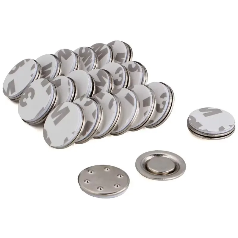 100 Pcs Magnetic Name Tag Magnets Badge Clasps for Securely Attaching ID Cards Labels Signs To Clothing Without Damage