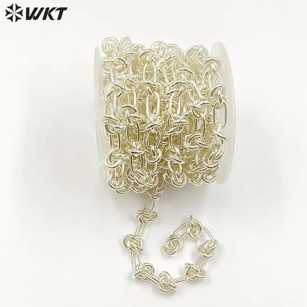 

WT-BC236 Горячая распродажа: Аксессуар для ожерелья ручной работы, высококачественная желтая латунь, дизайн в виде узла, 5 метров, распродажа