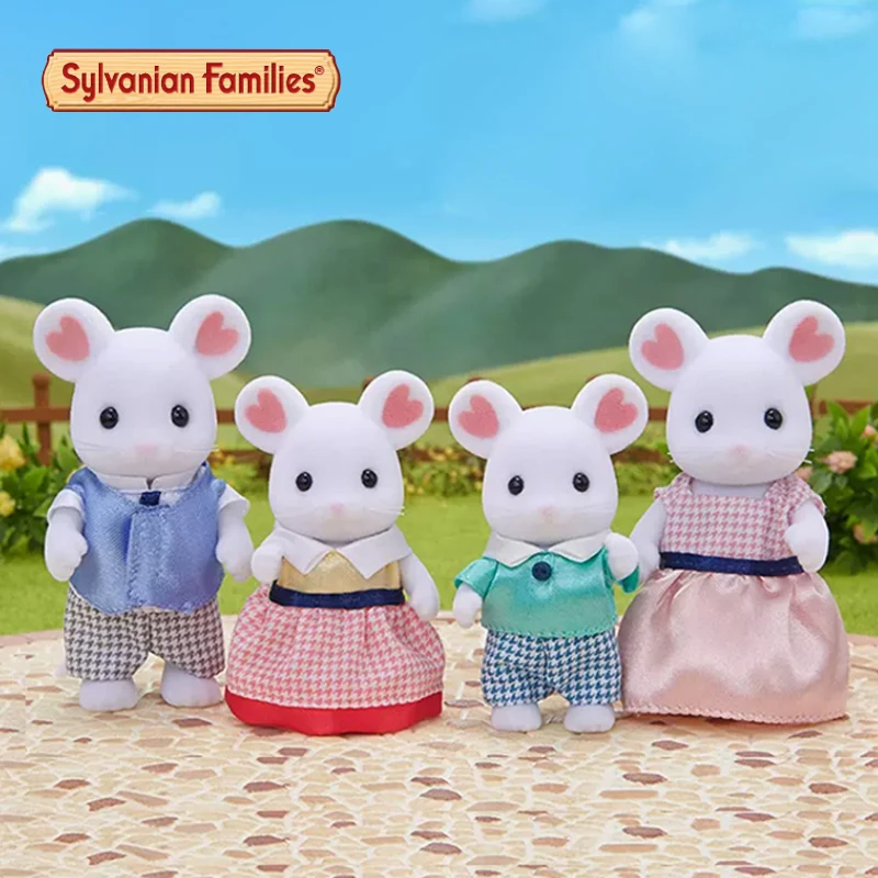 

Sylvanian Families original The mouse family clothes furniture houes girl simulation play house doll toy accessories gift