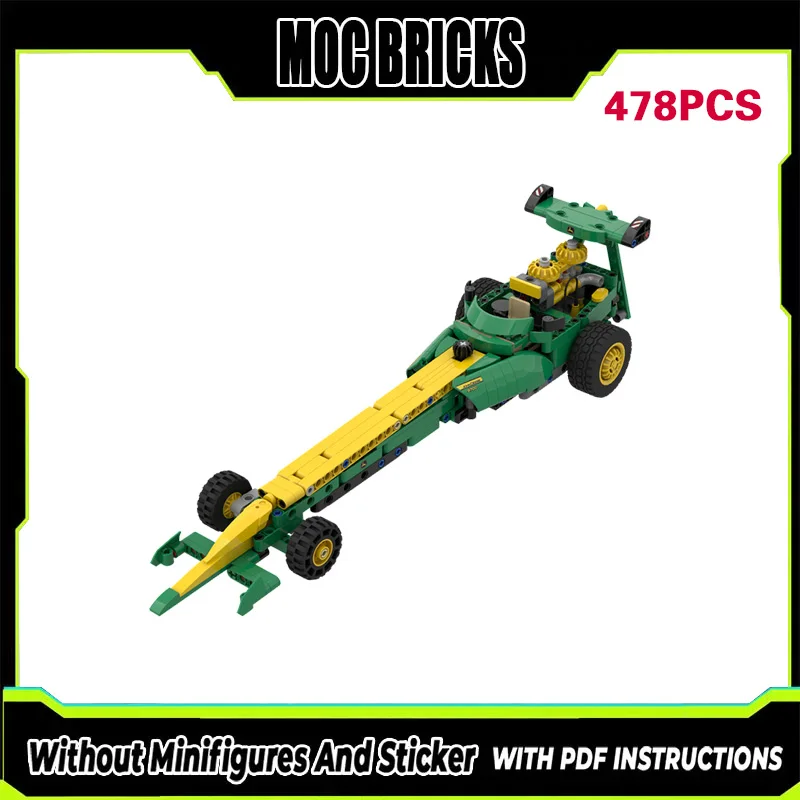 

City Car Model MOC Building Bricks Agricultural Long-Type Engine Modular Technology Gifts Holiday Assemble Children Toys Suit