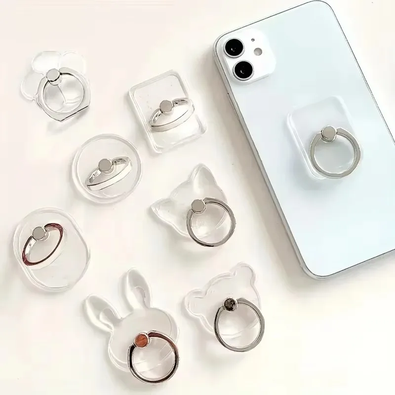 

1/2/3Pcs Cell Phone Ring Holder Stand 360 ° Degree Rotation Clear Finger Grip Kickstand Compatible iPhones or Phone Case
