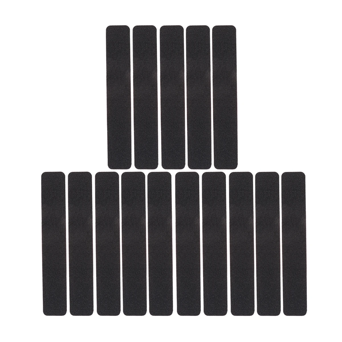 

15 Pcs Black Matte Tape Water Resistant Anti Slip Sticker For Stairs Walkways Gardens Skateboards Frosted Grip Adhesive