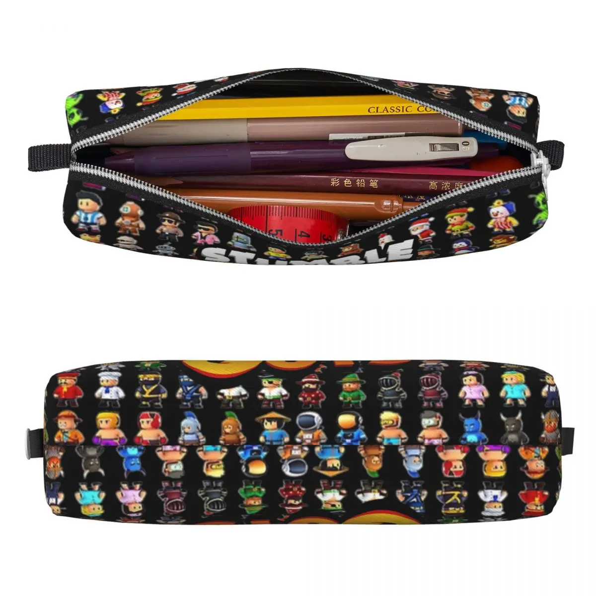 Nowy piórnik Stumble Guys Game Cartoon Pencil Pouch Pen Box dla studentów Torba o dużej pojemności Uczniowie Prezent szkolny Artykuły papiernicze