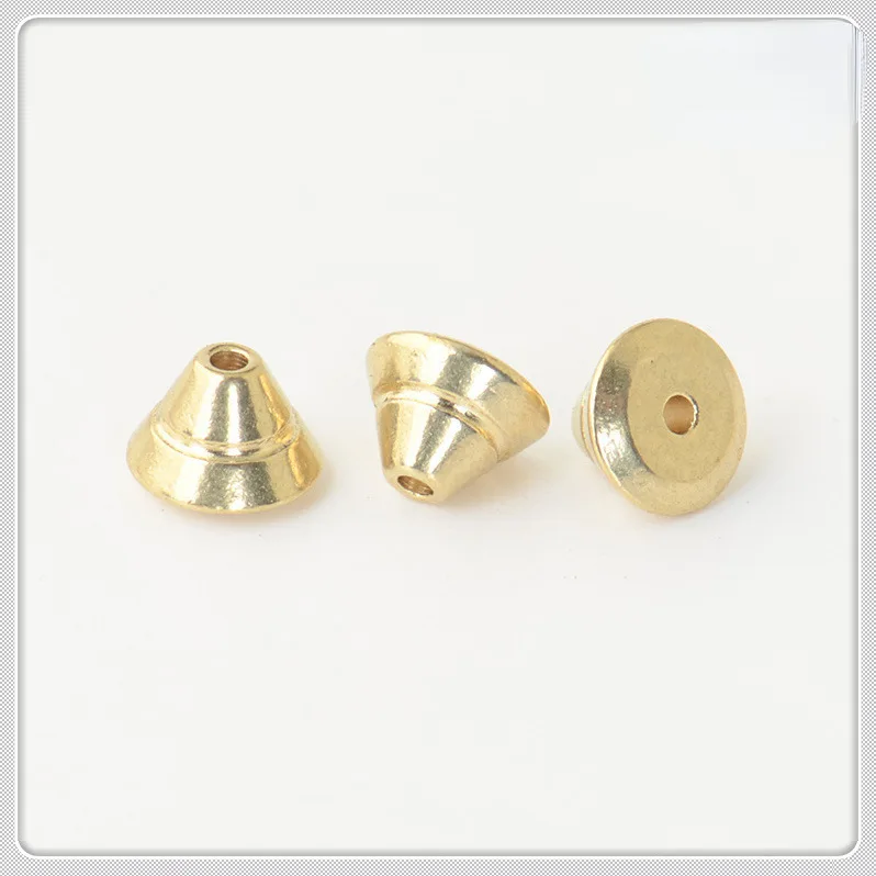 BoYuTe (100 Pieces/Lot) 7*5mm Metal Brass UFO Shaped Spacer Beads Diy Jewelry Accessories Loose Beads