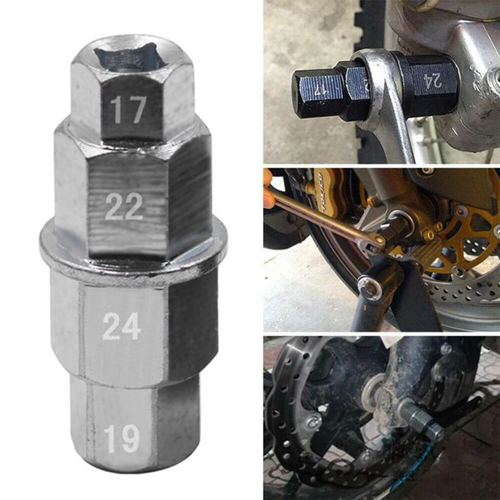 Disassembly Wrench Socket Universal Front Wheel Spindle Removal Sleeve for Motorbike Front Wheel Hand Tool Accessories