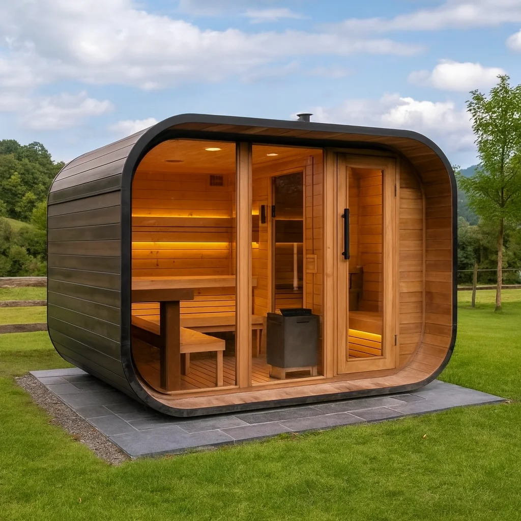 

STLFOutdoor Luxury Multi-person Traditional Wet Heated Sauna Room with Customizable Size