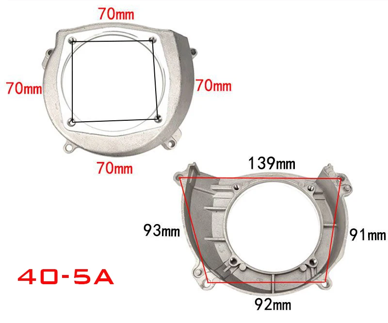 Cubierta de embrague de ventilador Flywheel, cubierta de asiento de montaje, HUTER 430/330/520, traje 40-5 44-5, cortacésped, desbrozadora, motor