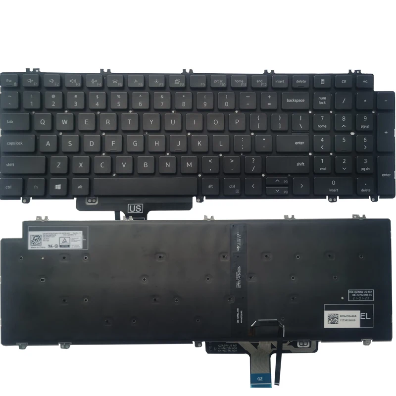 

NEW English/US laptop Keyboard For Dell Latitude 5520 5521 Precision 3560 3561 with backlight