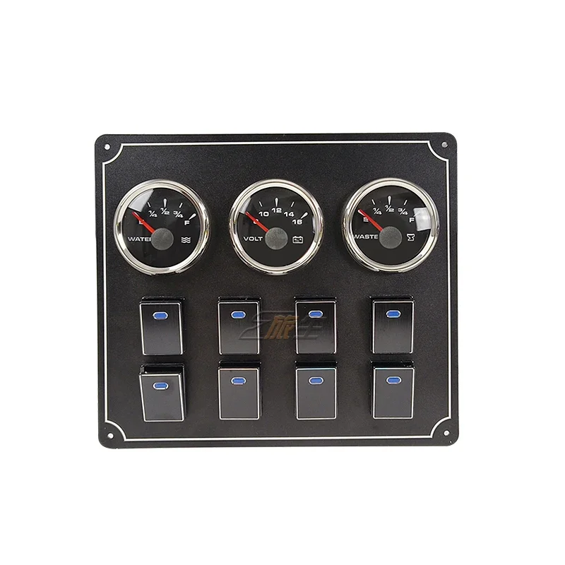 RV control panel mechanical buttons text trademark custom RV modification accessories