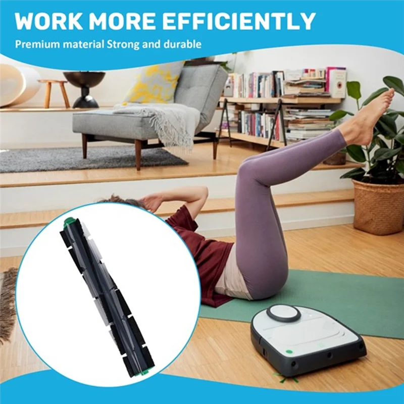 BAAM-2 шт. для Vorwerk VR200/VR300, роликовая резиновая щетка, запасные части для робота-пылесоса, аксессуары