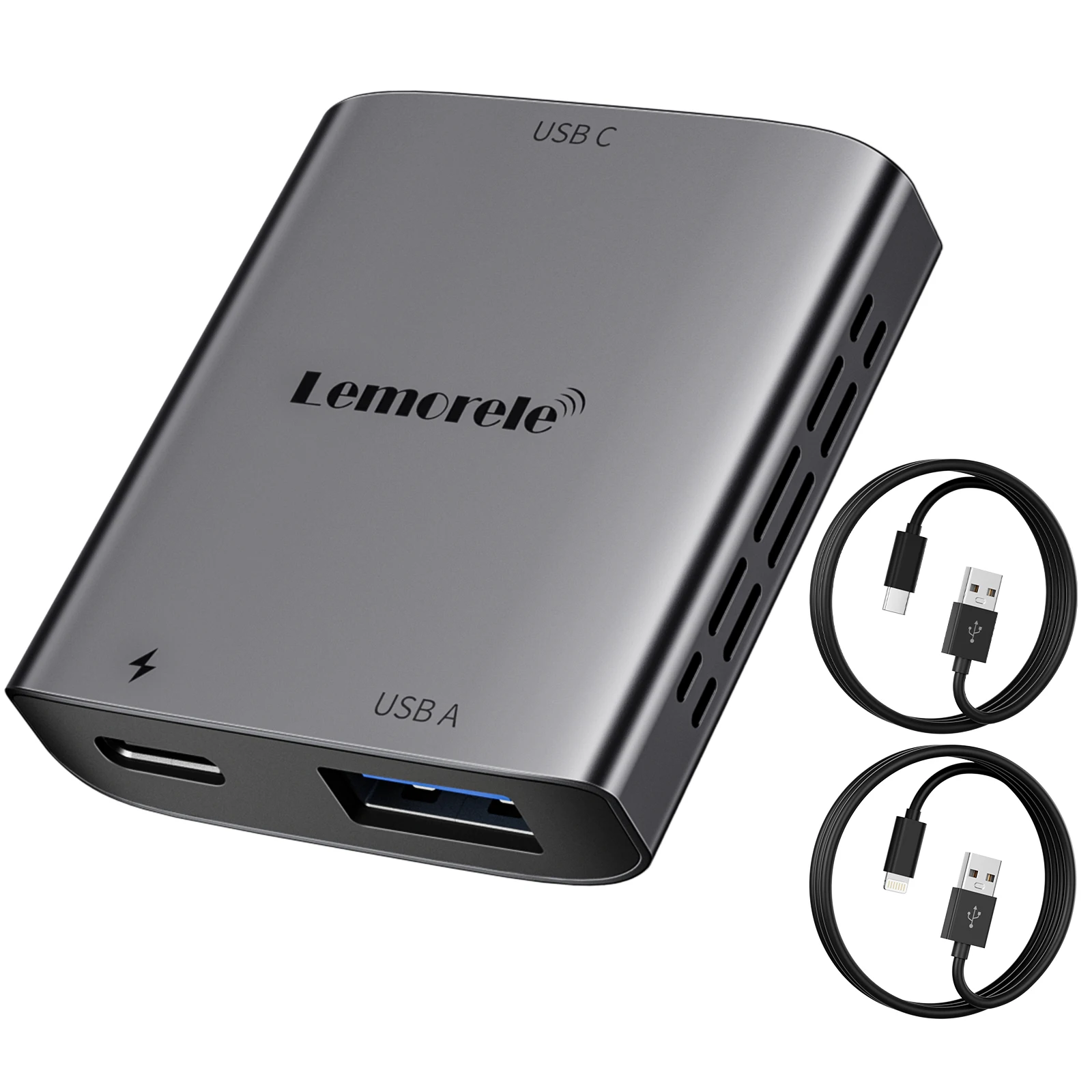 

Lemorele Lightning to USB C AR Charging Transmission Module Data Cable Charge and Play For XREAL Nreal Air Rokid Glasses