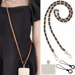 Phone Strap Anti-lost Lanyard Camera USB Holder Mobile Accessories Crossbody Necklace Cord Chain Black Color for Phone Case