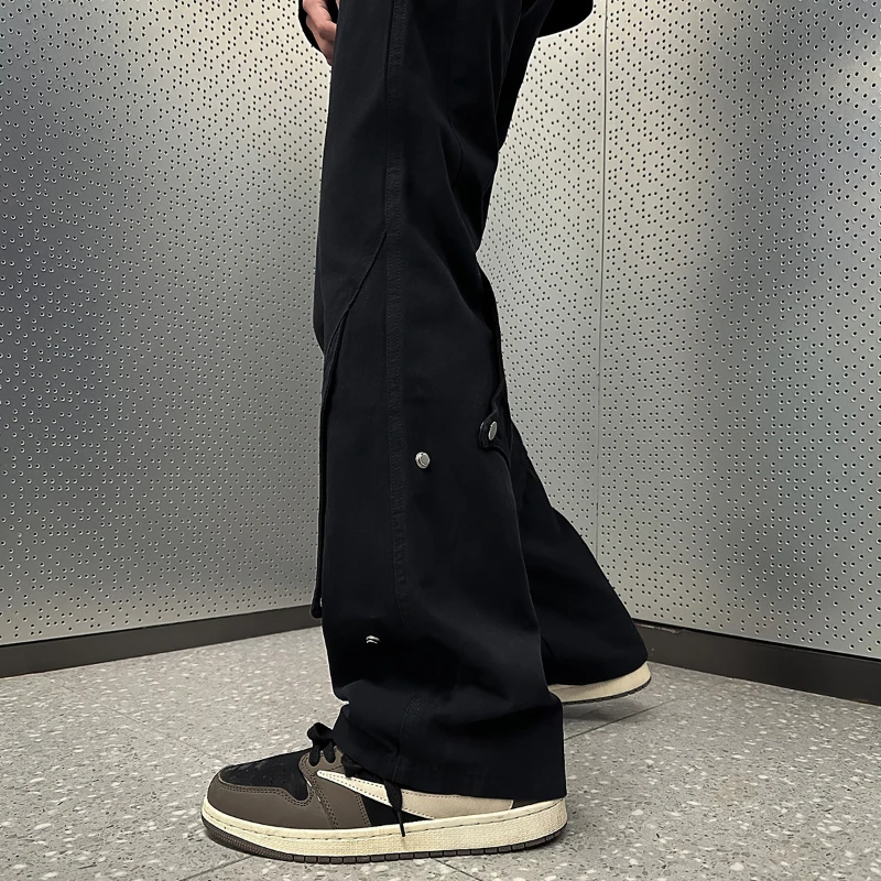 Cargo Pants Men Handsome Hipster Casual Autumn Japanese Style Harajuku All-match Streetwear Full Length Fashion Popular Trousers