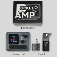 M-VAVE Pocket AMP Mini amplificador de bajo de guitarra 1,54 ""pantalla LCD a Color 1450mAh Control por aplicación procesador de efectos de escritorio multifunción